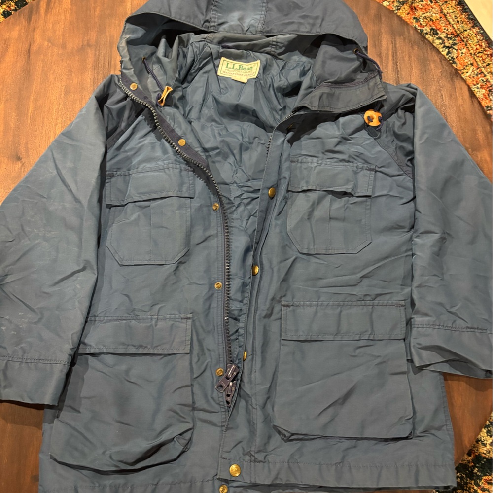 Vintage L.L. Bean Women's Blue Utility Jacket